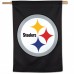 Pittsburgh Steelers Logo Black Vertical Flag 28" X 40"